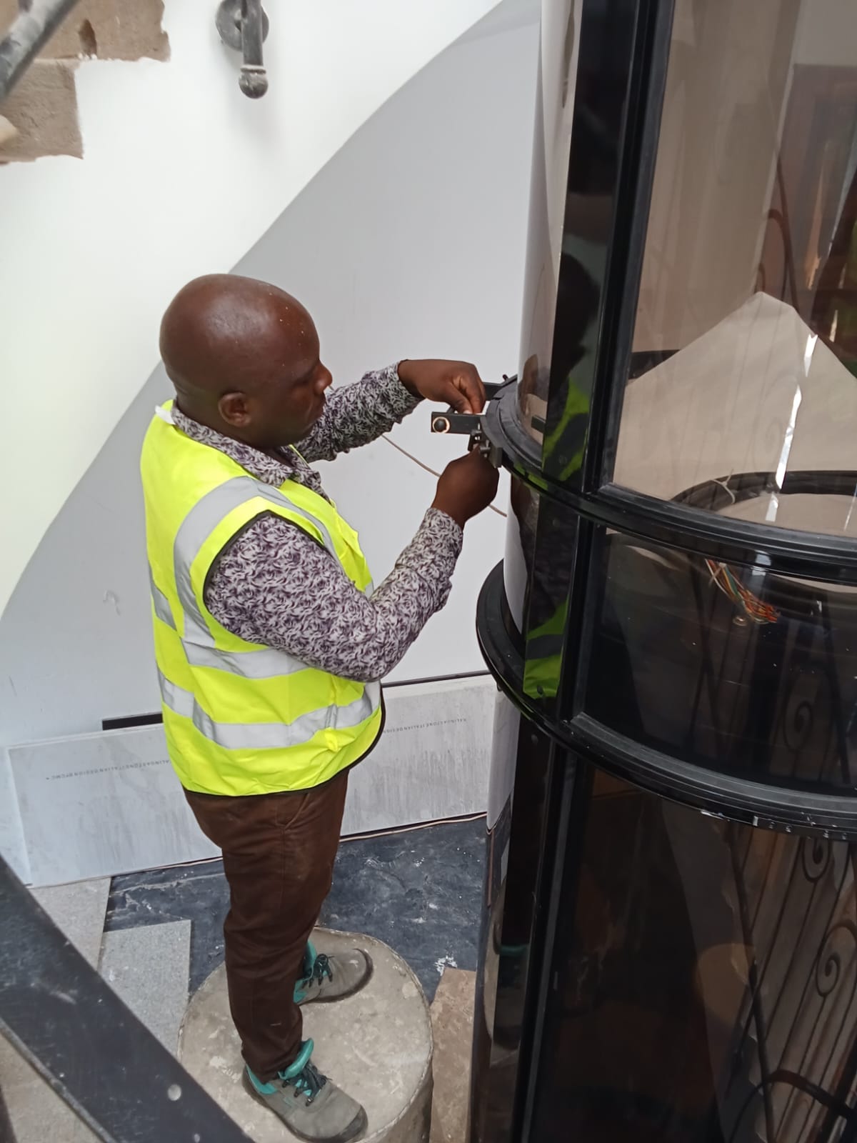 Karen Brookside Apartments elevator installation, Karen, Nairobi, Kenya